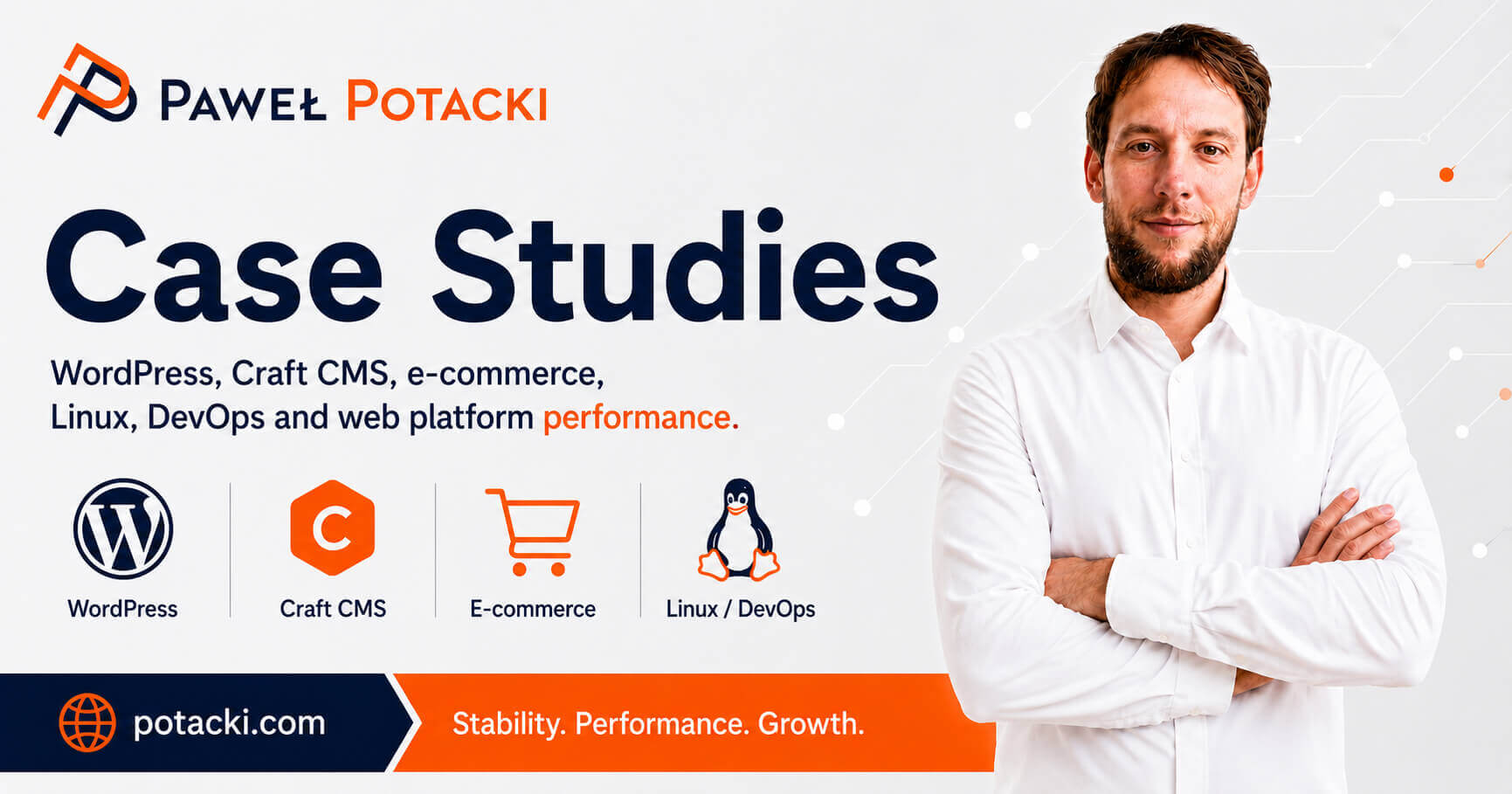 Paweł Potacki case studies: WordPress, Craft CMS, e-commerce, Linux and DevOps